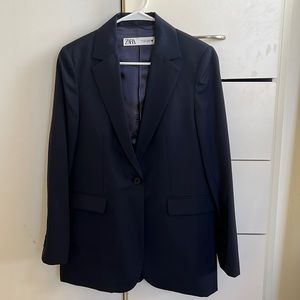 Zara navy blue blazer size small, never worn